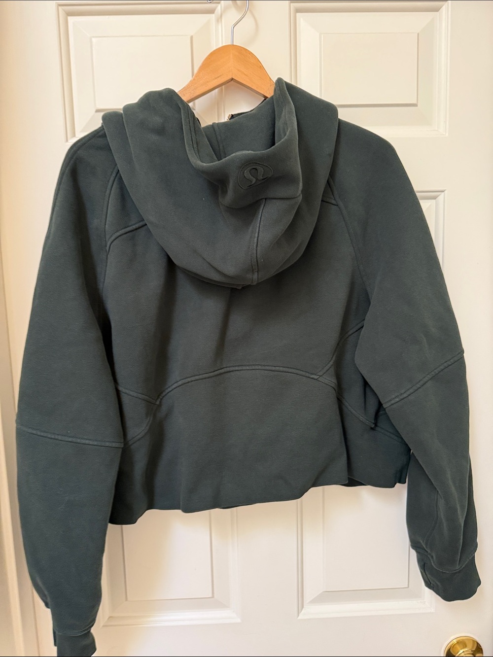 EUC Lululemon Half-zip Overside Scuba Women's Dark Green XL/XXL - Picture 6 of 6